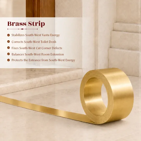 Brass Strip (Pital Patti) for South-West Vastu Dosha Nivaran Brass Strip (Pital Patti) for South-West Vastu Dosha Nivaran